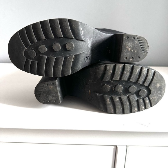 Women's Black Knee-High Boots Size 8.5 - Picture 8 of 10